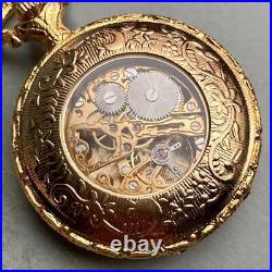 Working Item No Brand Antique Pocket Watch Manual Winding Hunter Case Japan