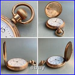 Working Item Waltham Antique Pocket Watch 1912 Manual Winding Hunter Case