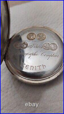 Zenith Chronographe Compteur Pocketwatch Case & Dial