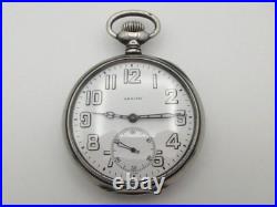 Zenith Corp of Engineers 17 Jewels 0.900 Silver Case Military Pocket Watch