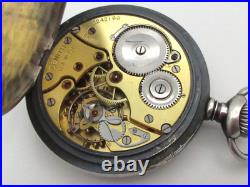 Zenith Corp of Engineers 17 Jewels 0.900 Silver Case Military Pocket Watch