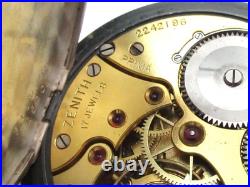 Zenith Corp of Engineers 17 Jewels 0.900 Silver Case Military Pocket Watch